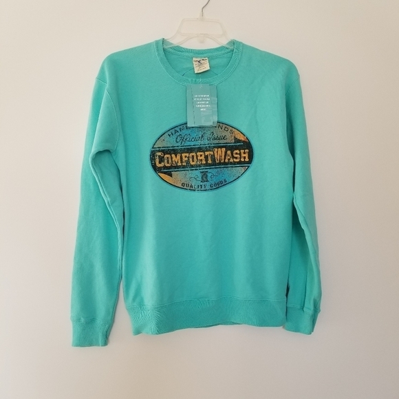 Hanes Brands Comfort Wash Sweatshirt Size Small. - Picture 3 of 7